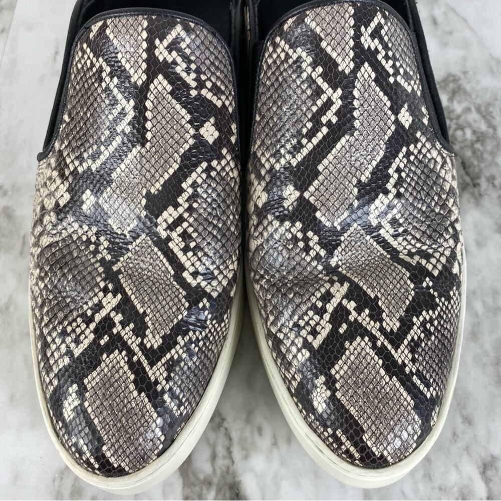 Vince Garvey Embossed Python Snake Print Almond-T… - image 5